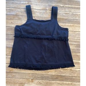 Navy Fringe Tank